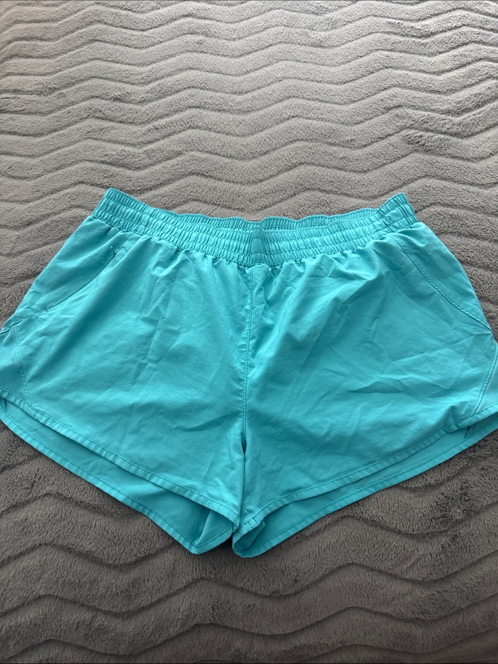 all in motion Turquoise Elastic-Waist Athletic Shorts